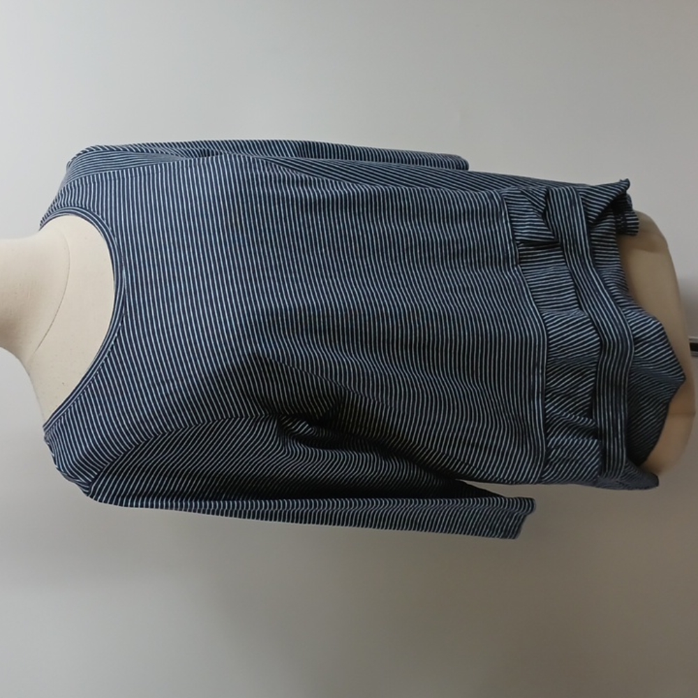 Jillian N striped cotton knit top-sz L